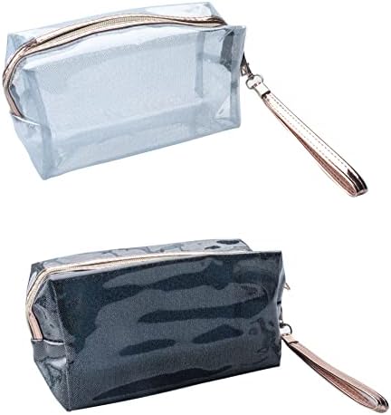 Sowaka 2 kom. Torbe za šminku sa patentnim zatvaračem Ponovno vodootporno čišćenje elegantna toaletna