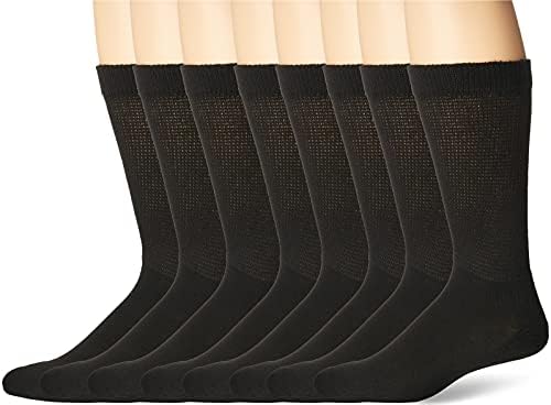 MediPeds ženske izuzetno široke neobavezujuće Top Crew čarape sa COOLMAX vlaknom, Multipairs