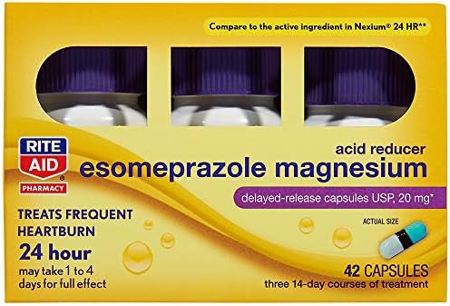 Reduktor kiseline za pomoć esomeprazole, 20 mg - 14 kapsula, 3 pakovanja, 42 Broj računanja | Reljef srca