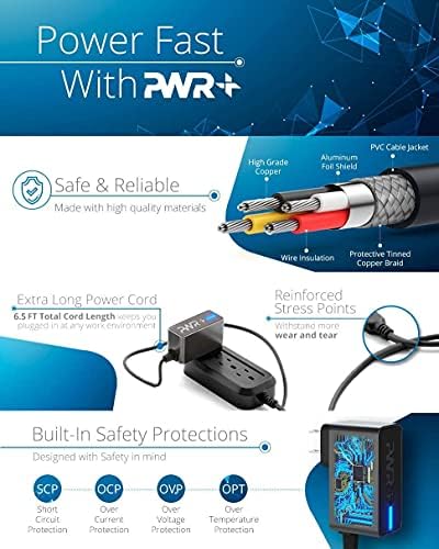 PWR + USB-C punjač za Boox Napomena Nova Air 2 Enote tablete papira USB tip C Power apter -