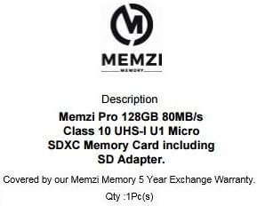 MEMZI PRO 128GB klasa 10 80MB/s Micro SDXC memorijska kartica sa SD adapterom i Micro USB čitačem za Samsung Galaxy J7 Star, J7 V, J7 Refine, J7 Perx ili J7 Prime mobilne telefone