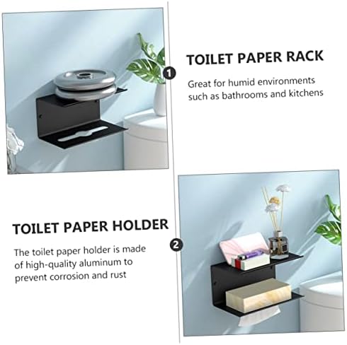 Doitool 1pc papirnati ručnik držač papirnog ručnika sa policom od nehrđajućeg čelika papirnati ručnik za toaletni