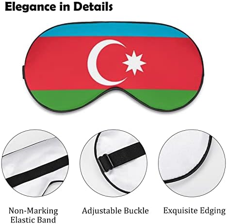 Zastava države Azerbejdžan Odštampano mirovanje meko zalepa za oči s podesivom noćnom sjenilom za sjenilo za noći za kaiševe za muškarce za muškarce
