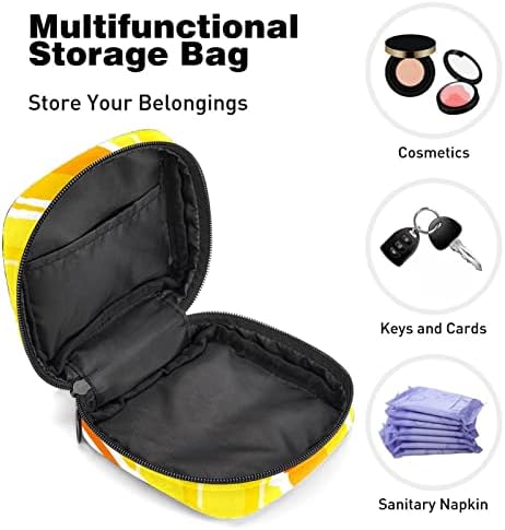 Torba za odlaganje higijenskih uložaka, torbica za menstrualne čašice Tampon torba, Organizator držača menstrualnih uložaka za žene djevojke, uzorak meda sa saćem žuta