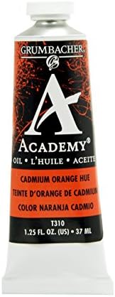 Grumbacher Academy uljna boja, 37 ml/1,25 oz, kadmijum narandžasta nijansa