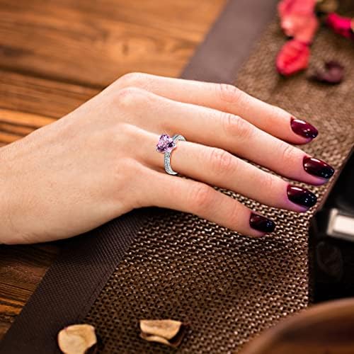 18K zlatni prstenovi moda ženska ljubavna srca cirkonijski dijamantni prsten za angažman vjenčani