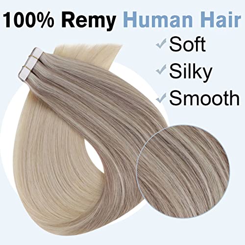 【Uštedite više】Easyouth jedno pakovanje bešavne slavine u ekstenzijama za kosu prava ljudska kosa i jedno