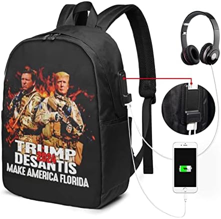 Kadeux Trump Desantis 2024 ruksaci za prijenosna računala Business Travel Laptops ruksak sa USB punjenjem u