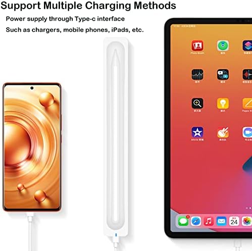 Magnetski bežični punjač za jabuku za plaćanje jabuka, magnetni štand za punjenje za iPad olovku 2. gen sa USB kablom, LED indikatorskom lampicom, Anti-Silp bazom