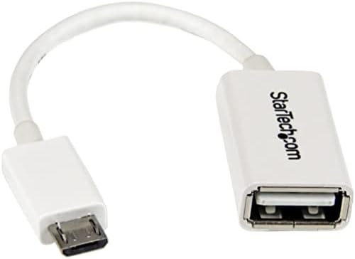 Starch.com 8in USB OTG kabl - Micro USB do mini USB - m / m - USB OTG mobilni adapterski kabel - 8 inčni, crni
