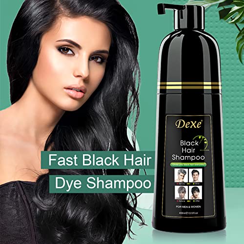 Black kosa šampon za sivu kosu, dexe polu-stalna šampon za kosu za žene i muškarce, jednostavno za upotrebu
