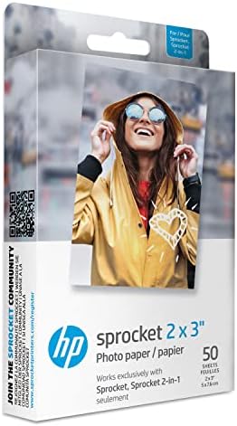 HP Sprocket prijenosni 2x3 instant photo Printer & amp; lančanik prijenosni 2x3 instant photo Printer & lančanik 2x3 Premium Zink ljepljivi papir za fotografije