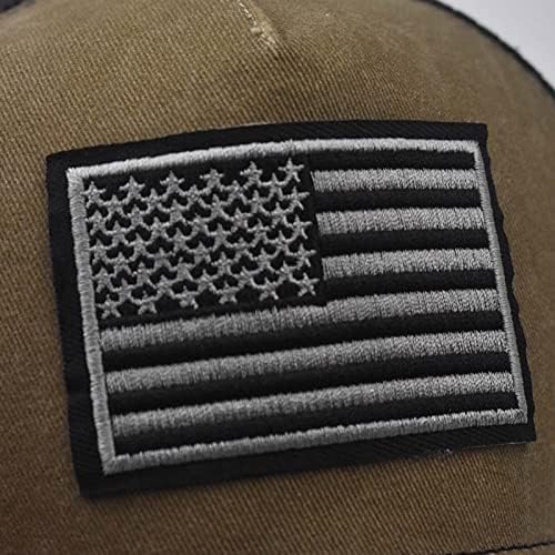 Bejzbol kapa za vezenje za muškarce i žene elegantna mrežasta kapa za sunčanje sa američkom zastavom niskog profila
