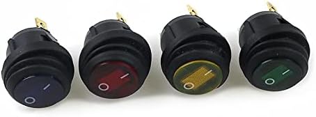 MAMZ 1kom Kcd1 okrugla vodootporna On-Off 3pin lampa okrugla klackalica 10 a 250VAC 125V lampa sa ravnim remenom
