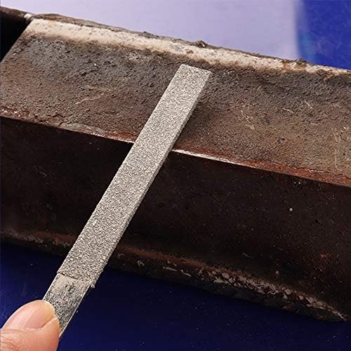 Kehuashina 10pcs 5x180mm Triangle Diamond Grit File Set Sharpening za drvo Metal Plastic