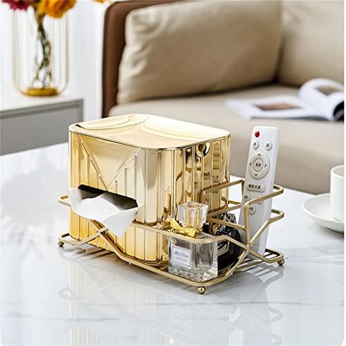 Zhaolei Gold Boja kućna kutija za tkivo kuhinjska stola držač za salvete Kupatilo WC Držač za papir Dnevni boravak Tkiva kutija za pohranu tkiva
