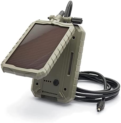 Stealth Cam Durable Sol - Pak Solar Battery Pack | 12v Solar Power Panel, punjiva baterija & amp; 10ft izolovani kabl / kompatibilan sa svim bežičnim / ćelijskim kamerama za praćenje