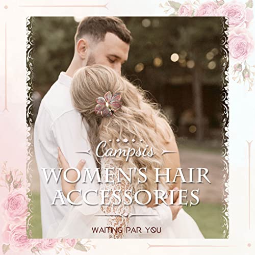Campsis ženske kose ukosnice za kosu ručno izrađene bakarne žice metalne kopče za kosu crvene kristalne kopče za ukosnice elegantni Dodaci za kosu za žene i djevojčice