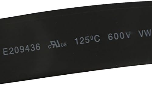 Aexit Toplinska skupljana električna oprema Tube Wire Writwir kabelski rukav 1m x 16 mm unutarnji dija crni