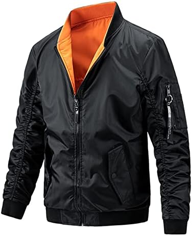 ADSSDQ Zip up hoodie za muškarce, prevelike pada modne kapute dugih rukava Muški biciklisticni fit