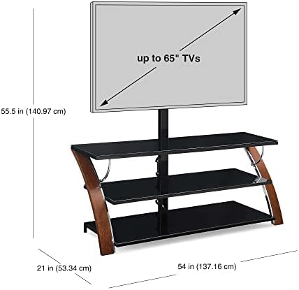 3-in-1 TV plosnat TV postolje za televizore do 65