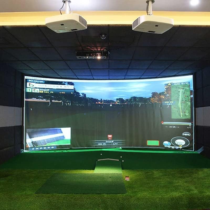 YTYZC Golf Ball Simulator Impact Exction Projekcijski ekran Zatvoreni bijeli tkaninski materijal Golf