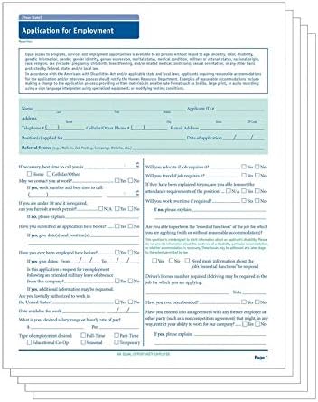 ComplyRight Prijava za zapošljavanje u skladu sa državom Aljaske / 8 ½ x11/50 pakovanje|