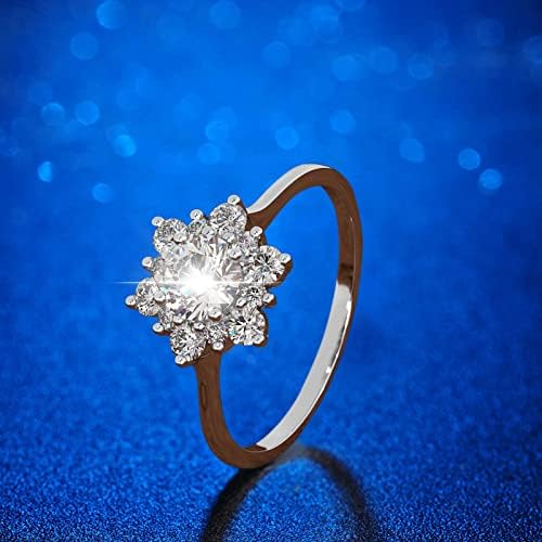 2023 Novo ženska modna princeza Dijamantna prstena mladenka Vjenčani prsten Par Obećaj angažovanih prstena za zabavu Prsten nakit zaljubljenih poklon skupnih prstenova za muškarce