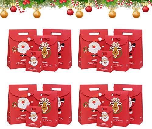 Toyandona Božićne papiri Xmas Theme Poklon poklon torbice Santa Elk Candy Cookies torbe za božićnu