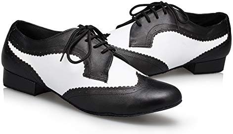 Hipposeus muške čipke za čipke za ballroom cipele kožne cipele za društvene plese, 8 D nas