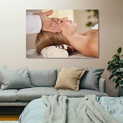 Kozmetički salon Poster Tjez kapode za ljepotu cijela tjelesna masaža Spa poster platneni slikarski