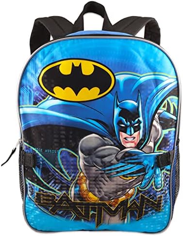 Fast Forward Batman ruksak sa kutijom za ručak - paket sa Batman ruksakom za dječake 8-12, Batman torba za ručak, torbica za vodu, Batman naljepnice, više
