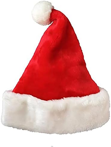HUOCHE Comfort Božić šešir, pliš zgusnuti Santa šešir Božić Holiday šešir za Unisex Božić Nova Godina