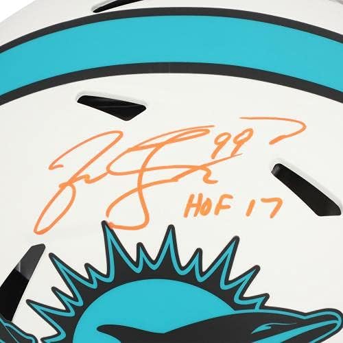 Jason Taylor Miami Dolphins Autographed Riddell Lunar Eclipse Alternativna brzina autentična kaciga sa natpisom HOF 17 NFL kacige sa autogramom