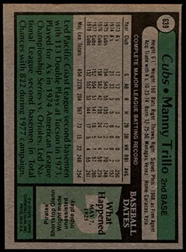 1979 FAPPS 639 Manny Trillo Chicago Cubs Ex Cubs