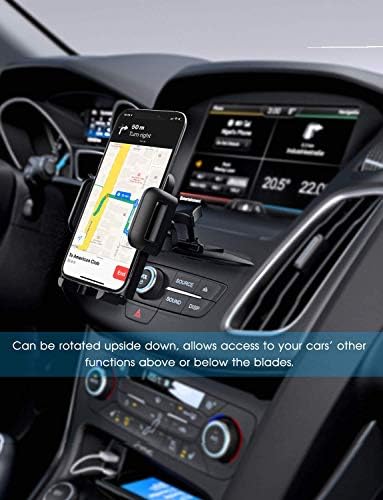 Pokanić Car Combitel Mount Podesiva 360 Držač za rotaciju Trostruki nosač Dizajnirajte jednu dodirnu stezaljku Kompatibilna sa iPhone Galaxy Note PIXEL Universal