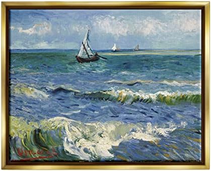 Stupell Industries more u Les Saintes-Maries-de-la-Mer Vincent van Gogh slika sa plutajućim okvirom