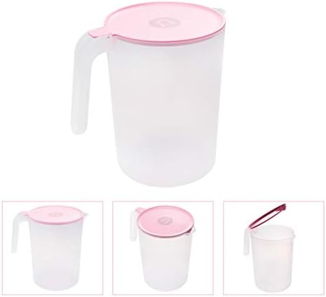 Hemoton Pitcher plastični limunasto bacač plastični bacač sa poklopcima vruće i hladno piće bacač mlijeko limunada kava ledena čajna bacač 2000ml plastični čajnik za vodu jar