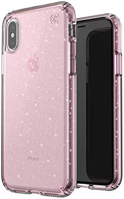 Futrola za telefon kompatibilna sa Speck proizvodima za Apple iPhone XS / iPhone X, PRESIDIO CLEAR + Glitter Case, Bella Pink sa zlatnim šljokicama / Bella Pink