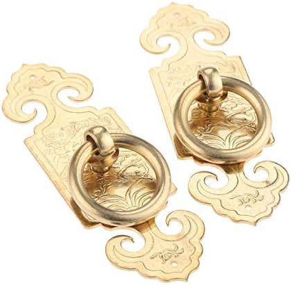 Vintage Mesing prsten povlači, Yeteha 2pcs 10cm / 3,94 Ormar za ručke klasični kineski stil namještaj