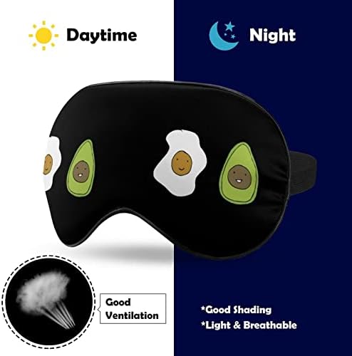 Prijatelji jaja i avokada Mekana maska ​​za oči Pokrijte efektivno sjenčanje slijepo-očiju Udobna