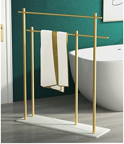 CZDYUF Zlatni mramorni podni stalak za ručnik pod policama za ručnik pod podnim stalak za ručni nosač stalak za polaganje