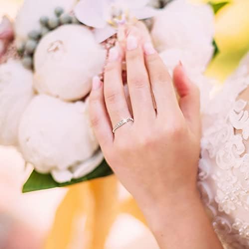 Thumb prsten za žene Angažovanje okruglih rezanim cirkonima Žene vjenčani prstenovi nakit prstenovi za