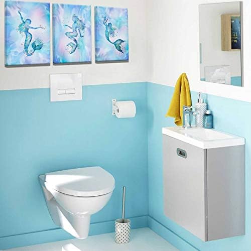 Mermaid kupatilo dekor zid umjetnost za spavaću sobu moderna umjetnička djela za zidove šareni sirena dekor