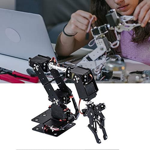 Mehanička ruka, 6dof robotska ruka, Full Metal programabilni Robot mehanički komplet stezaljki za ruke, Desktop Manipulator Robot sa povratnom spregom Servo parametra, dijelovi industrijskog robota