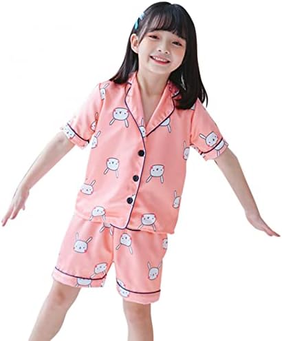 Xbkplo Owl odjeća za djevojčice odjeća za spavanje majica t pidžama šorc za malu djecu djevojka Set Odjeća djevojka stopala pidžama