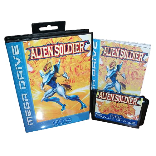 Aditi Alien Soldier EUR CORT verzija kartica s priručnikom za megadrive video igre 16-bitni MD uložak