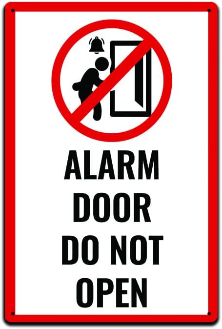 Signaliranje vrata za poslovnu zgradu, hawhouse, bar, restoran ili znak za klub vrata Alarm vrata se ne otvaraju