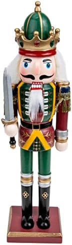 ABOOFAN Božić Nutcracker ukrasi drveni kralj vojnik Nutcracker figurice lutkarska igračka božićno drvo