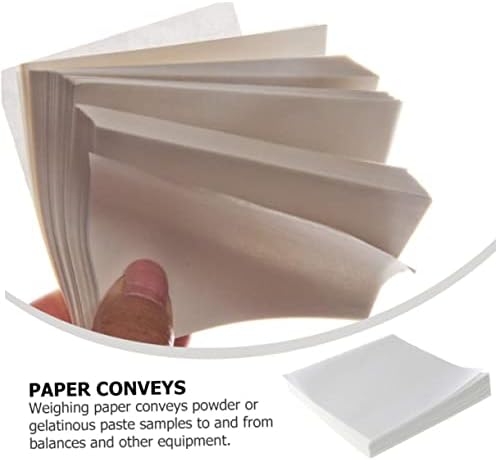 VILLFUL 500 listova za vaganje papira sjajni uzorci papira Transfer papir za vaganje papira hemijska laboratorija Laboratorija za vaganje papirnog papira za laboratorijski nelepljivi papir uzorak za vaganje papirne hrane